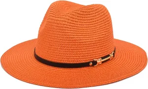 Big Brim Straw Hat Panama Jazz Hat Fedora Ladies Beach Travel Sun Hat Fisherman Hat Coneflower Funny