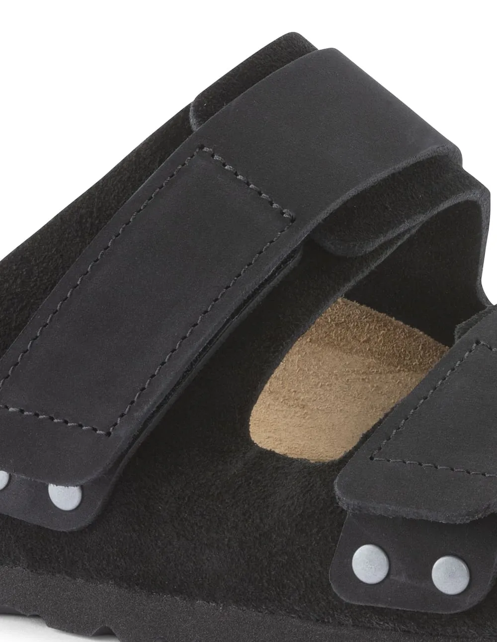 Birkenstock UJI Nubuck Leather Suede Negras Mujer