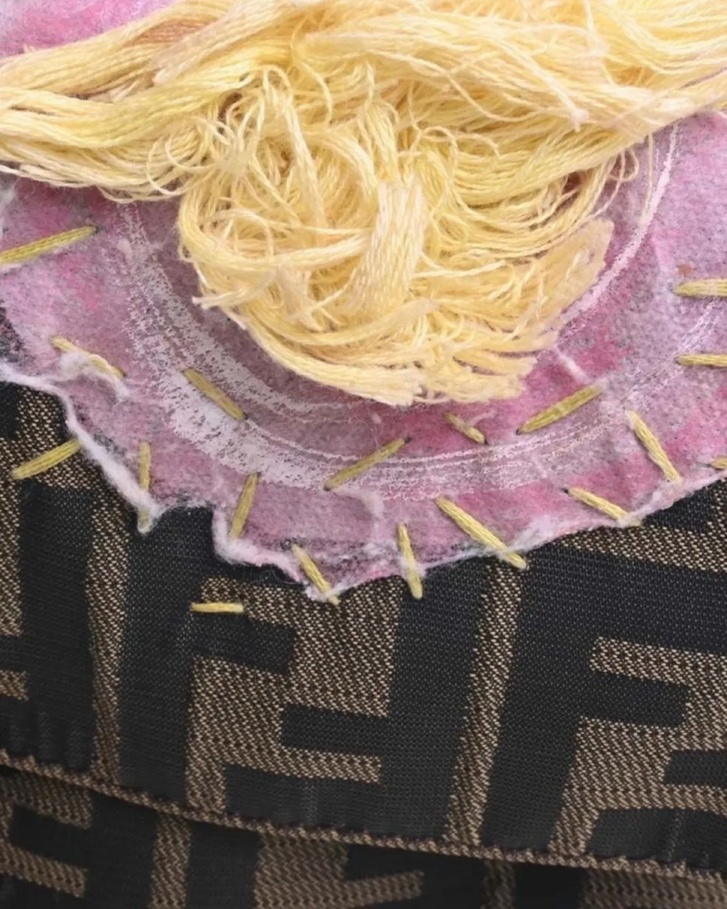 Bolsa Fendi Baguette Zucca Bordada