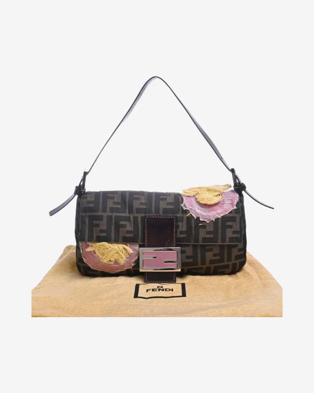 Bolsa Fendi Baguette Zucca Bordada