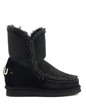 Botas MOU con Tacón Interior Inner Wedge Negras Mujer