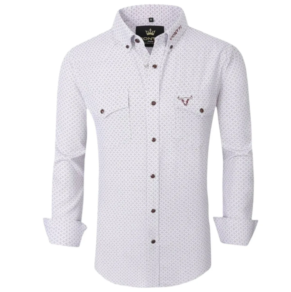 Camisa de Moda Contti Blaca Vaquera CT-119