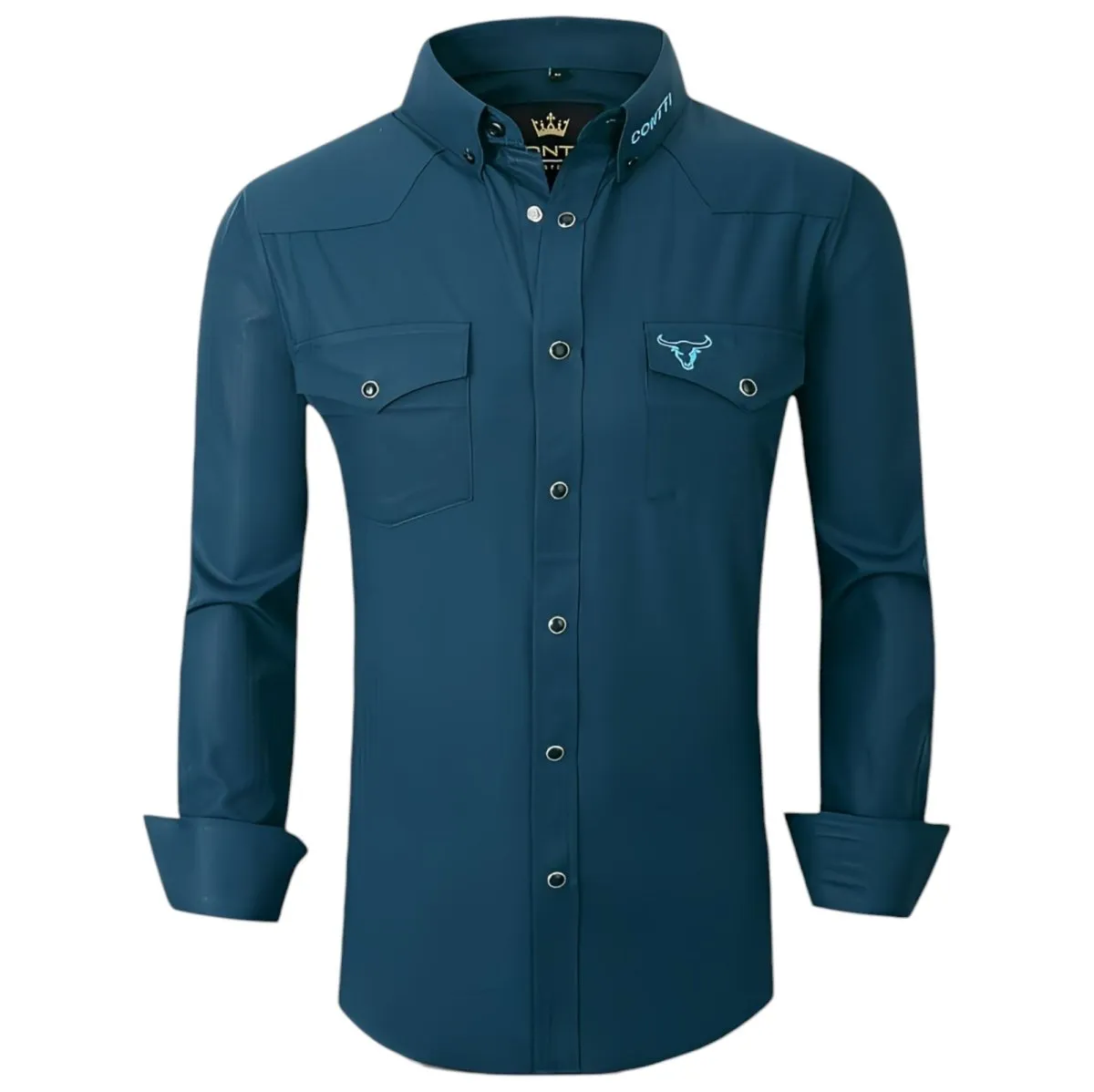 Camisa de Moda Contti Blaca Vaquera CT-119
