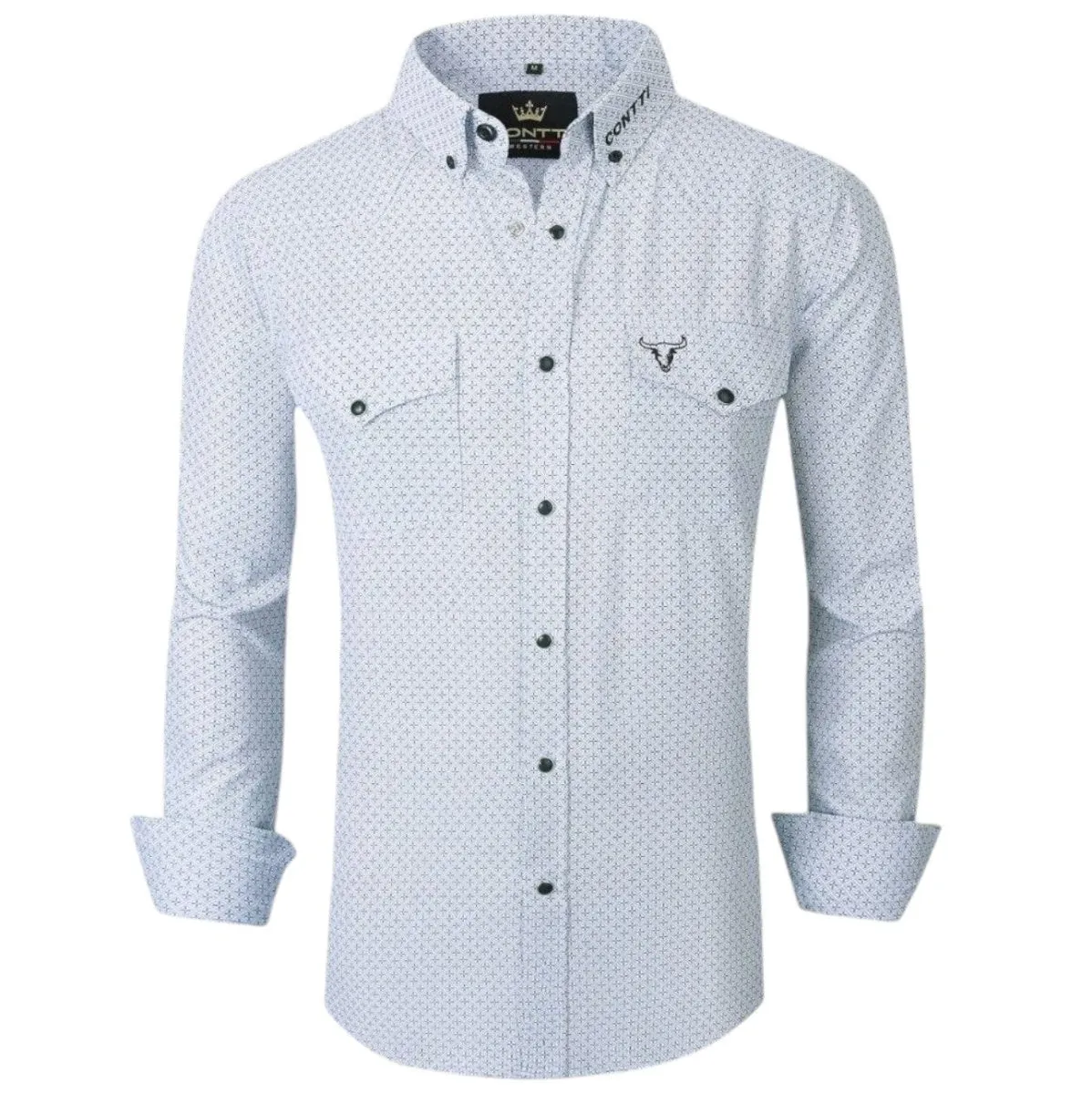 Camisa de Moda Contti Blaca Vaquera CT-119