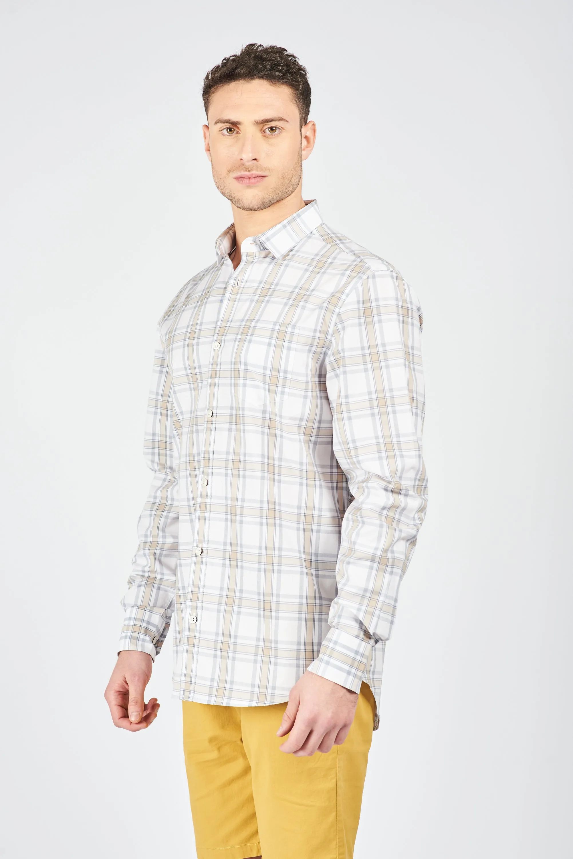 CAMISA MANGA LARGA FAENZA BEIGE