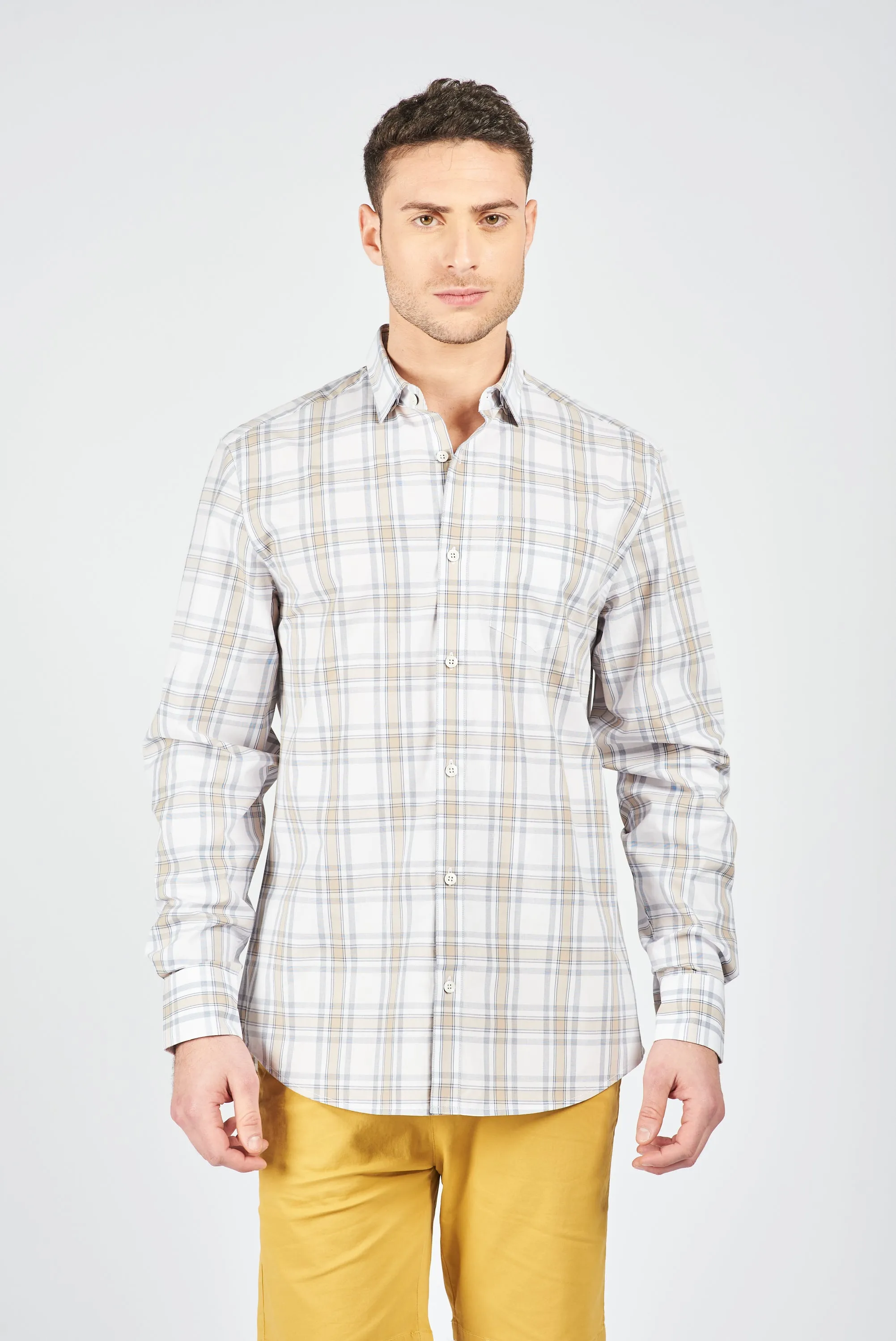 CAMISA MANGA LARGA FAENZA BEIGE