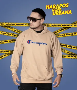 Canguro Champions crema letras azules