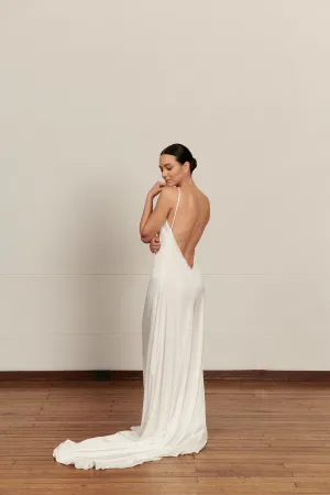 CARMINE SLIP-DRESS