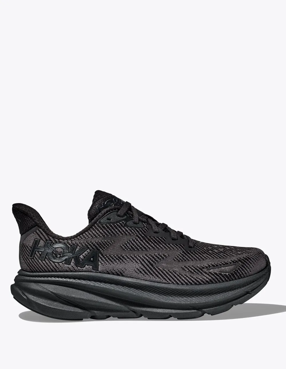 Hoka Clifton 9 Negras Hombre