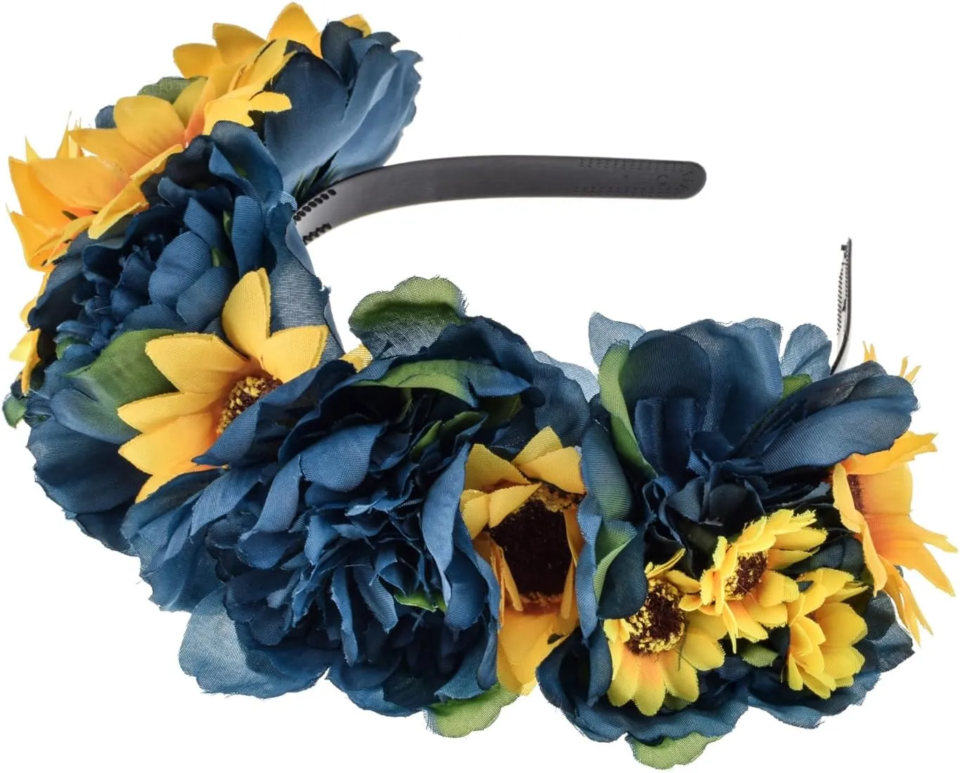 June Bloomy Women Mexican Flower Crown Headband Dia de los muertos Day of the dead Headpiece Party Costume