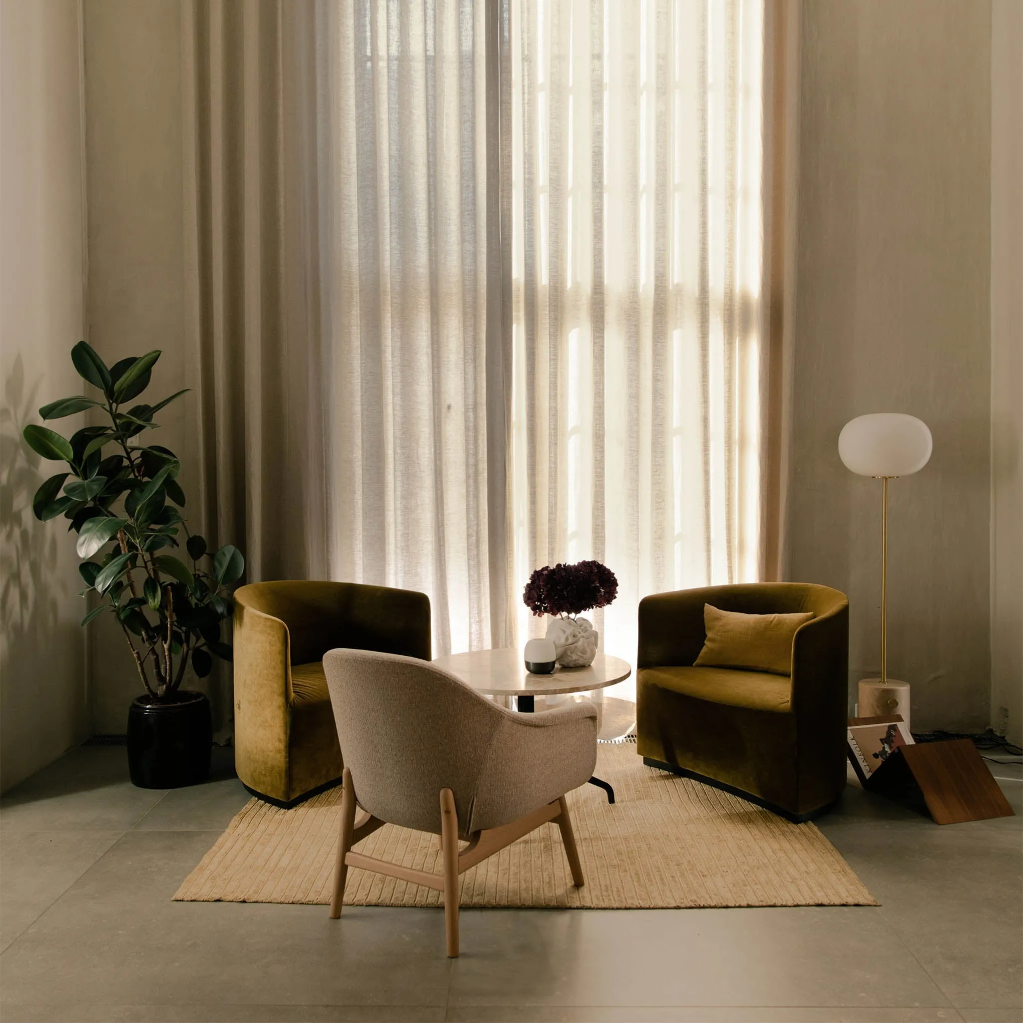 JWDA floor | carrara marble and bronzed brass