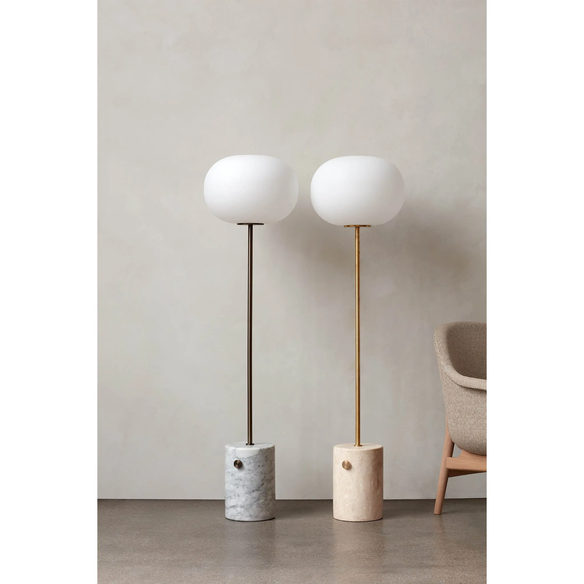 JWDA floor | carrara marble and bronzed brass
