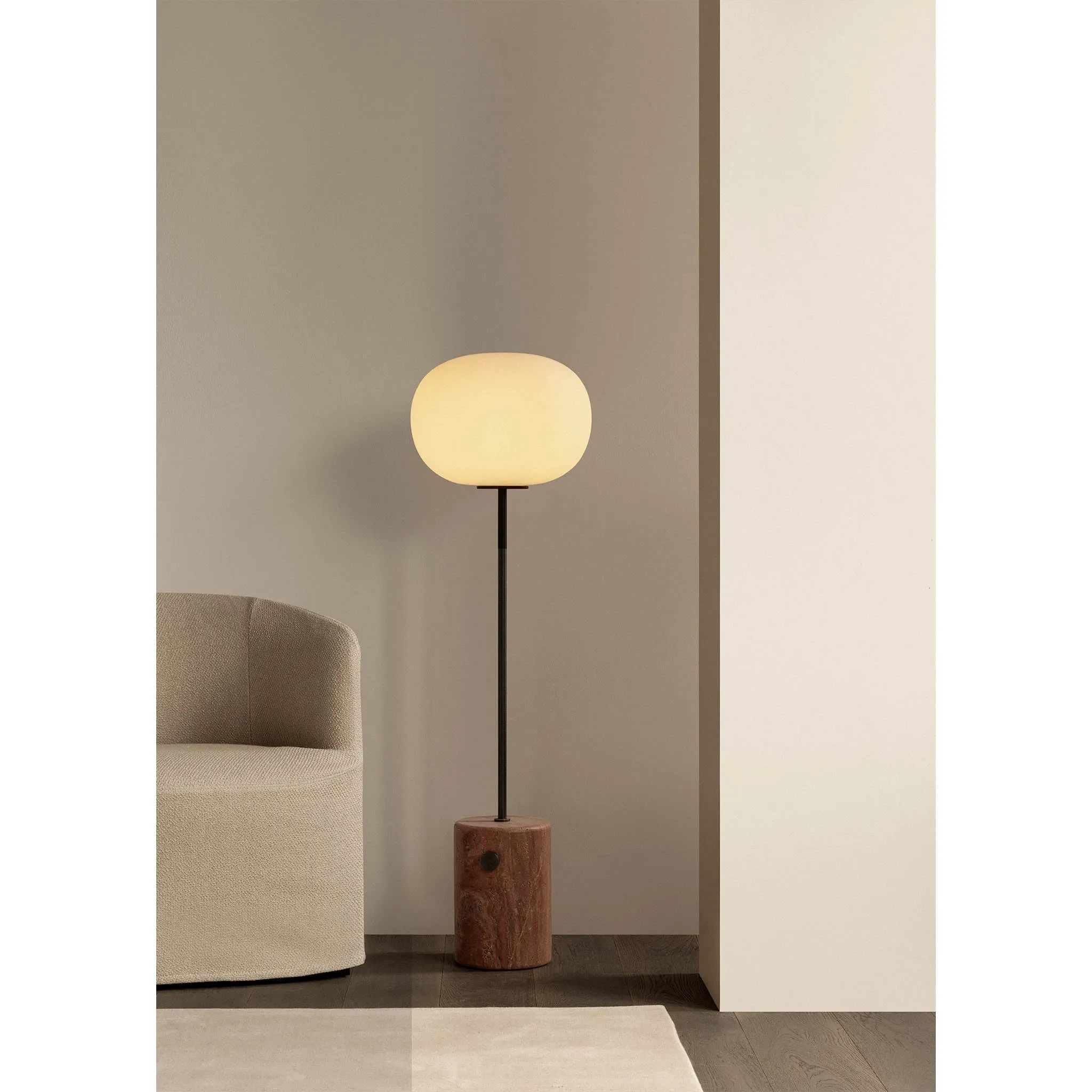 JWDA floor | carrara marble and bronzed brass
