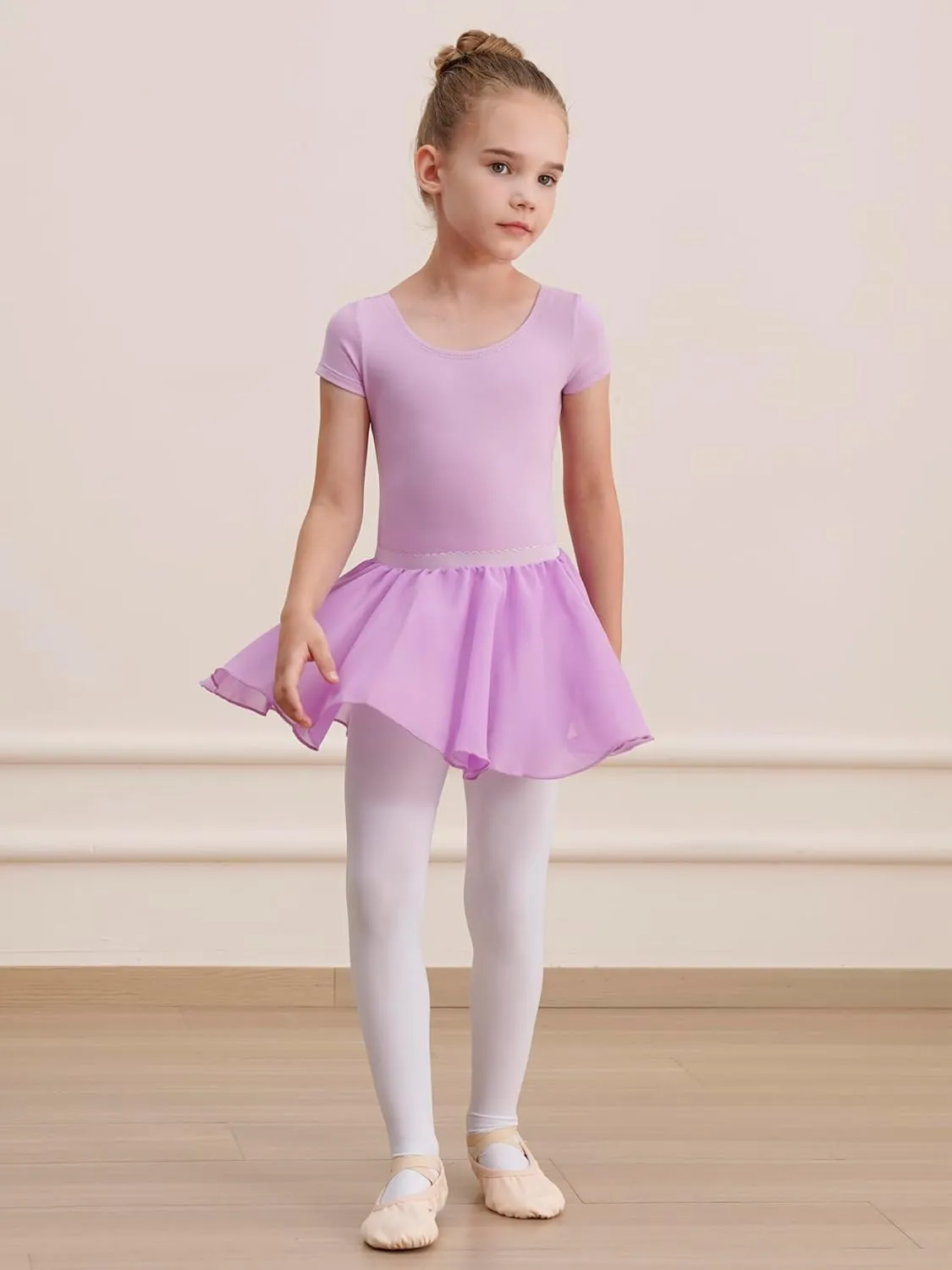 Leotards for Girls Ballet Dress Toddler Dance Leotard with Skirt Kids Gymnastics Outfits Ballet Dance Tutu Dress