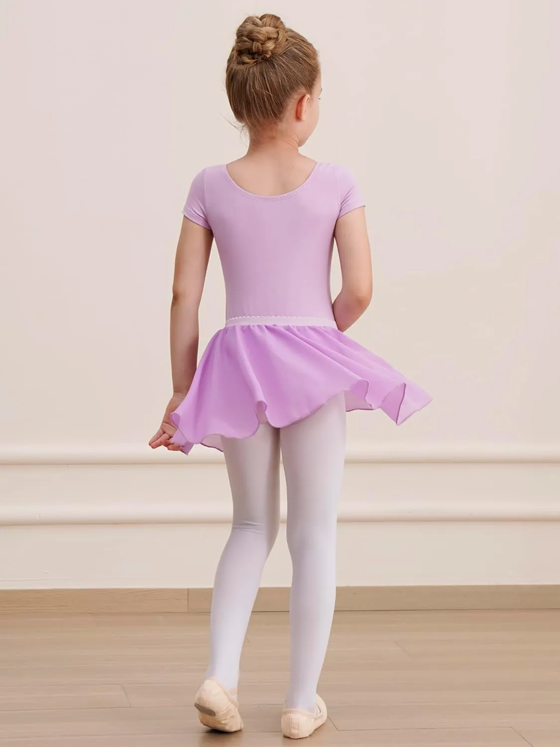 Leotards for Girls Ballet Dress Toddler Dance Leotard with Skirt Kids Gymnastics Outfits Ballet Dance Tutu Dress