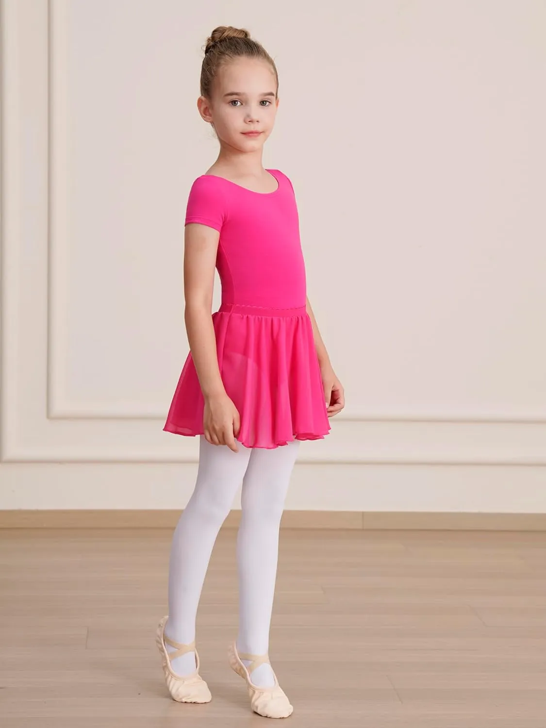 Leotards for Girls Ballet Dress Toddler Dance Leotard with Skirt Kids Gymnastics Outfits Ballet Dance Tutu Dress