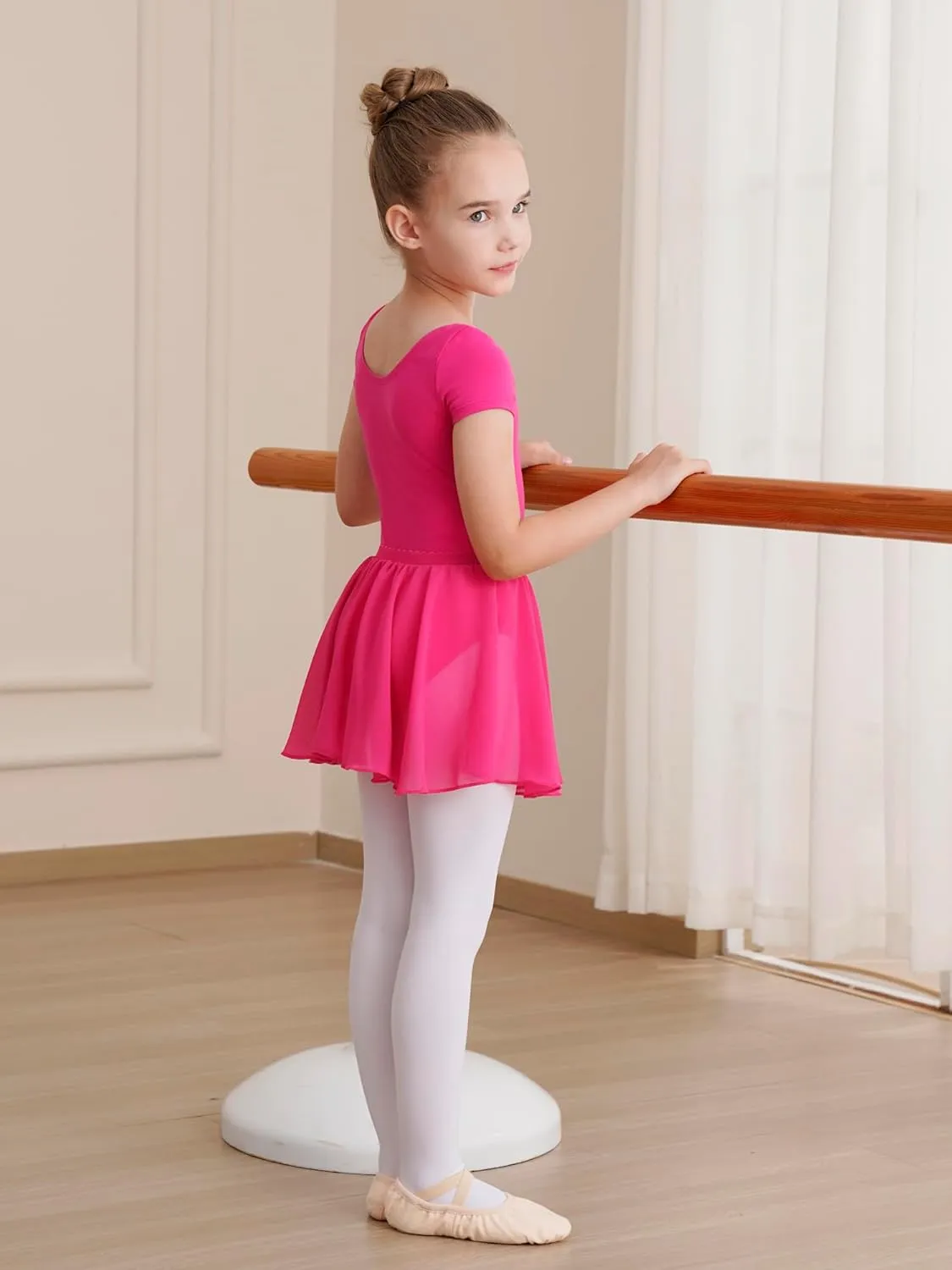 Leotards for Girls Ballet Dress Toddler Dance Leotard with Skirt Kids Gymnastics Outfits Ballet Dance Tutu Dress