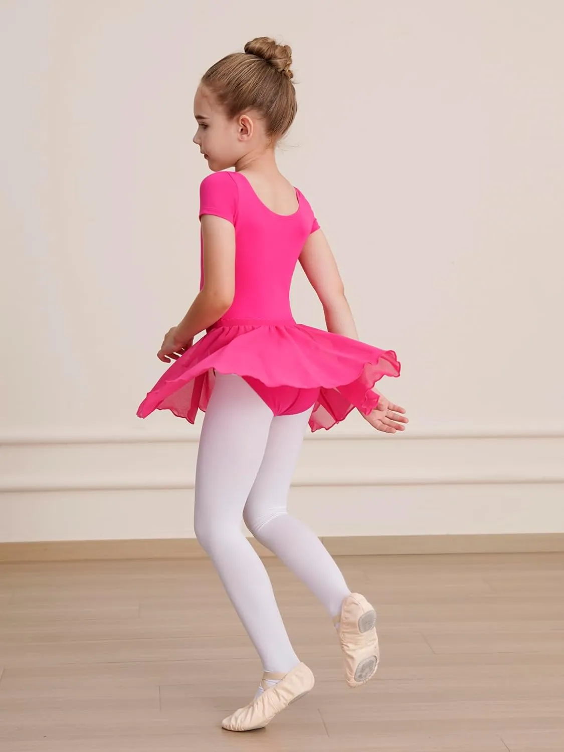 Leotards for Girls Ballet Dress Toddler Dance Leotard with Skirt Kids Gymnastics Outfits Ballet Dance Tutu Dress