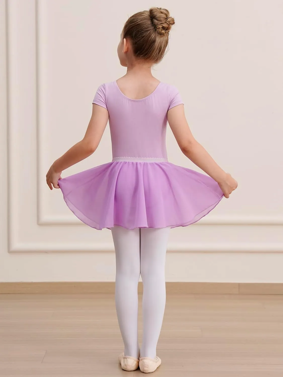 Leotards for Girls Ballet Dress Toddler Dance Leotard with Skirt Kids Gymnastics Outfits Ballet Dance Tutu Dress