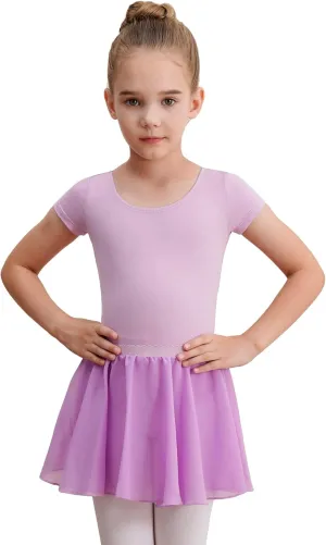 Leotards for Girls Ballet Dress Toddler Dance Leotard with Skirt Kids Gymnastics Outfits Ballet Dance Tutu Dress
