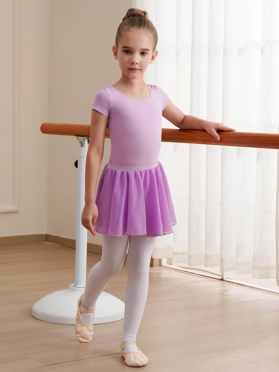Leotards for Girls Ballet Dress Toddler Dance Leotard with Skirt Kids Gymnastics Outfits Ballet Dance Tutu Dress