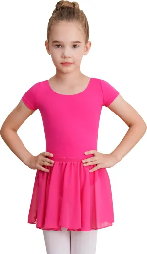 Leotards for Girls Ballet Dress Toddler Dance Leotard with Skirt Kids Gymnastics Outfits Ballet Dance Tutu Dress