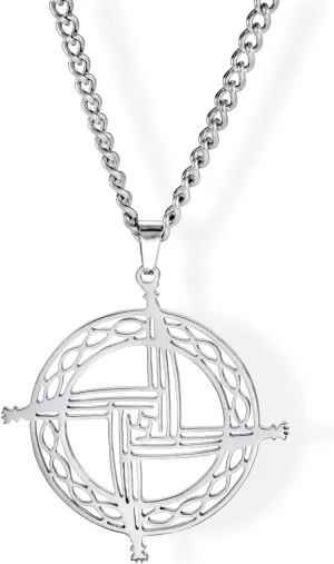 LIKGREAT Saint Brigid Adjustable Necklace for Men Brigid??s Cross Pendant Necklace Stainless Steel Traditional Irish Jewelry