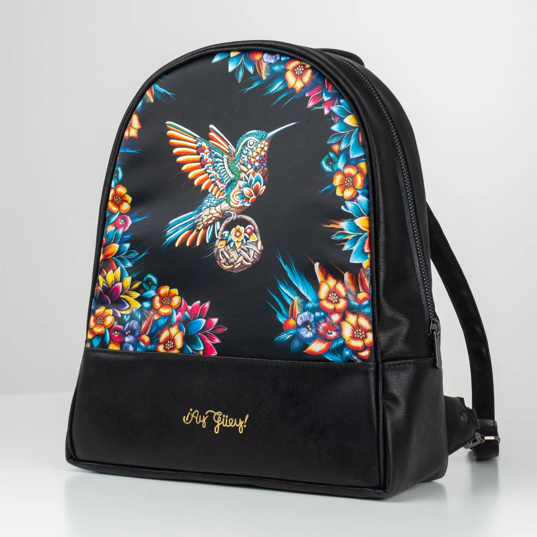 Mochila Modelo Arco para mujer color negro - Colección IZAHUATL