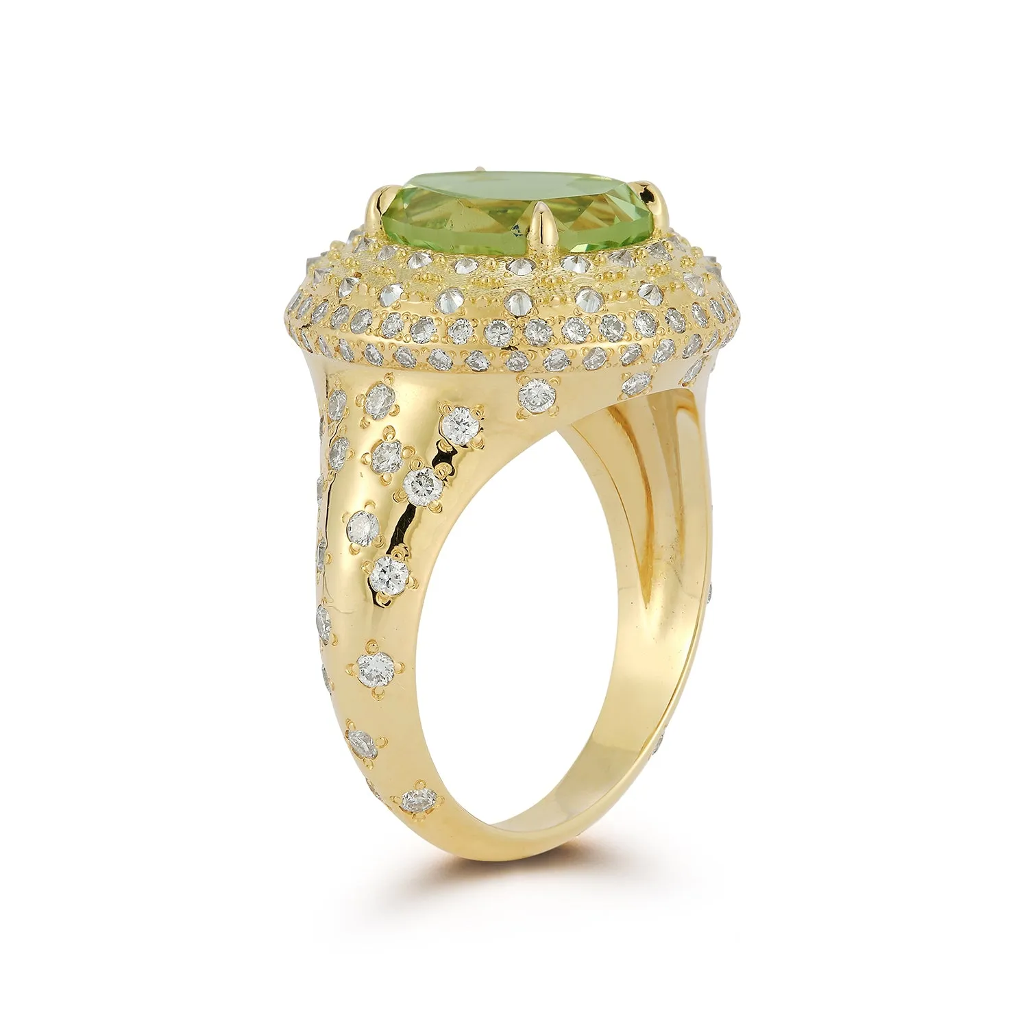 Renna x Alejandra Alonso Rojas Mint Garnet Sea Urchin Ring