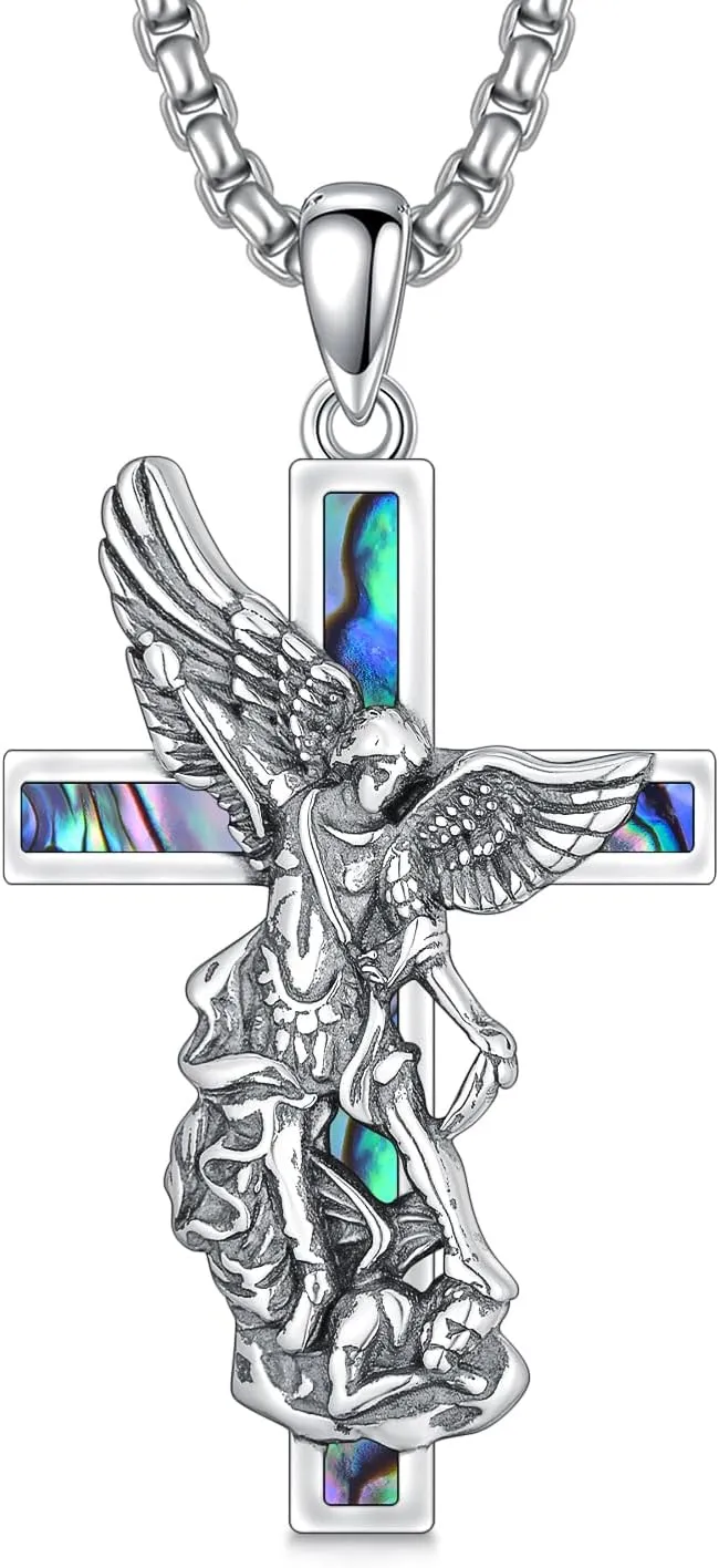 Saint Michael/Virgen De Guadalupe Necklace Sterling Sliver Amulet Necklace Catholic Amulet Protector Jewelry