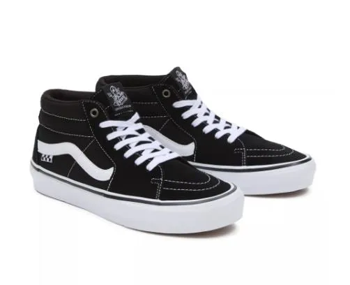 VANS GROSSO MID BLACK/WHITE | ZAPATILLAS DE SKATE DE MEDIA CAÑA