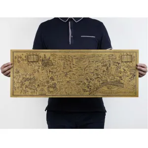 Vintage Poster Harry Potter Magic World Map Kraft Paper Painting Pared Home Decor Decoration Posters Wall Stickers Crafts