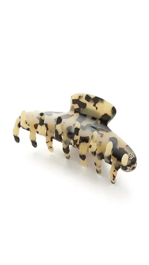Women's Large Jaw Clip, Albinos, Off White, Print, One Size